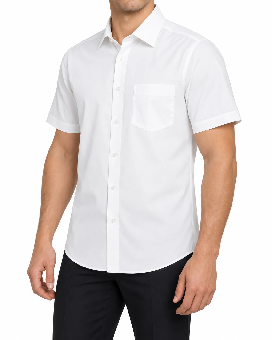 Рубашка хлопковая Regular Fit — фото 4