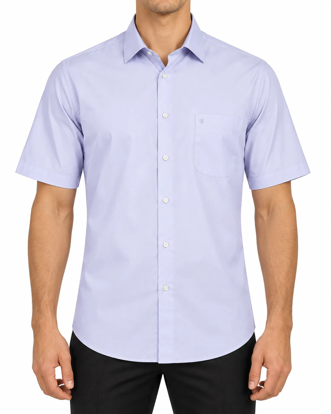 Рубашка хлопковая Regular Fit — фото 3
