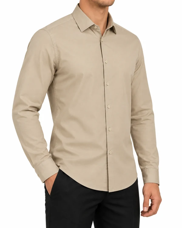 Рубашка хлопковая Slim Fit
