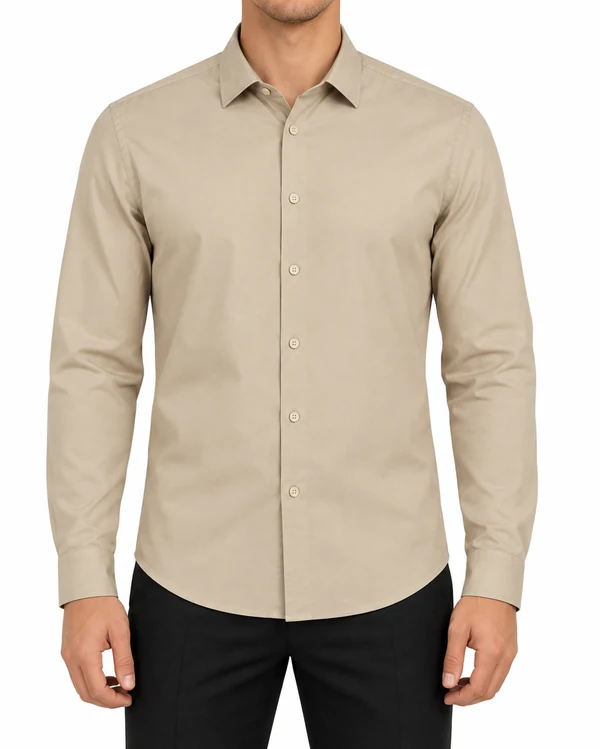 Рубашка хлопковая Slim Fit